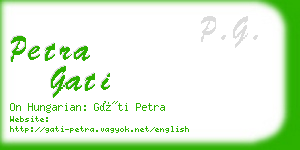 petra gati business card